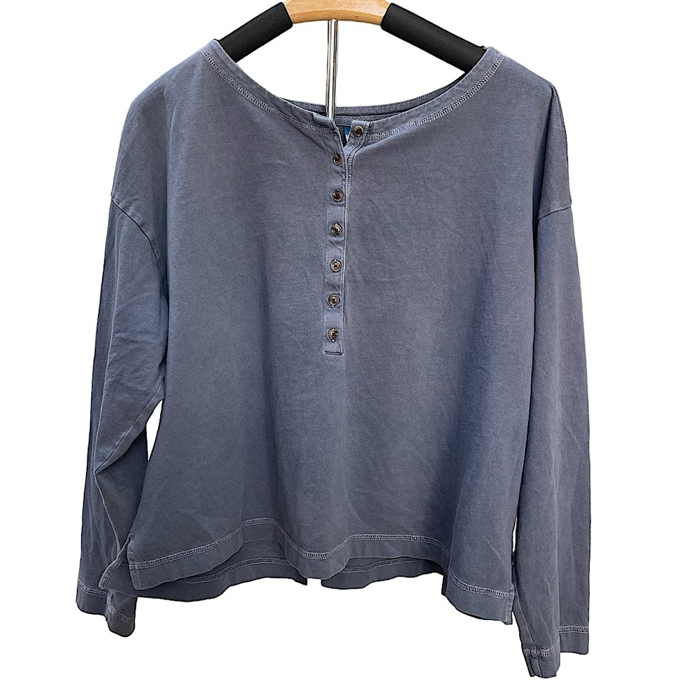 Old Navy Women’s Cotton Long Sleeve Henley T-shirt
